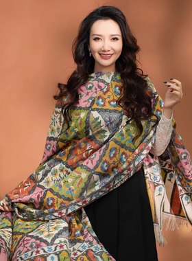 NagarNan 110×220 2.5Y尺寸Kani卡尼那家楠克什米尔羊绒披肩