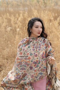 NagarNan-Pashmina系列Gents Kani卡尼那家楠手工羊绒披肩围巾