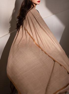 NagarNan-CXN&CAN咖标X系列自然氧化金Gents朱莉羊绒披肩21239#