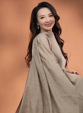 NagarNan-pashmina KK 2.5Y刺绣克什米尔手工羊绒披肩围巾