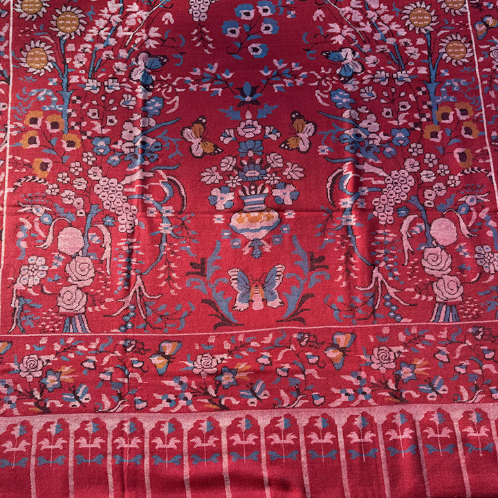 NagarNan-lady尺寸Kani卡尼那家楠克什米尔羊绒披肩