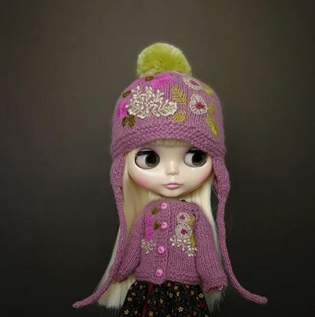 小布针织图解bjd娃娃钩针棒针ob22ob24毛衣包包帽子新款编织教程