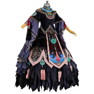 bjd4分娃衣古装纸样奇迹暖暖幽冥仙主古风民族风衣服制作图纸