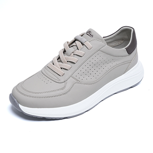 专柜正品 新款 2026夏季 真皮冲孔运动休闲皮鞋 男慢跑鞋 鞋 金利来男鞋