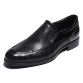 2024夏季 男皮凉鞋 新款 鞋 金利来男鞋 皮鞋 专柜正品 套脚镂空商务正装