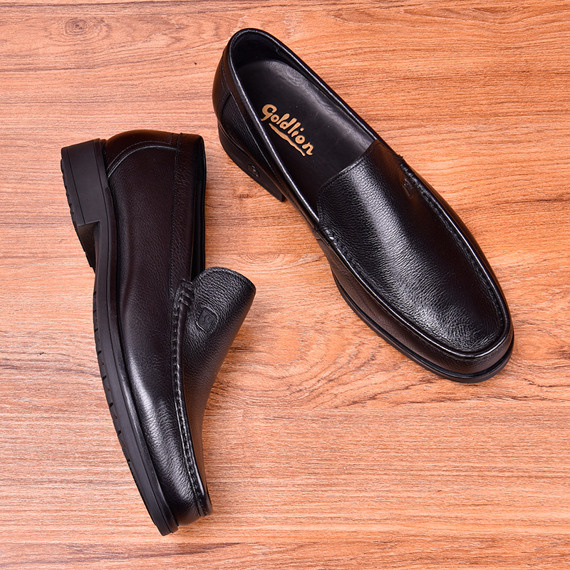 金利来高端套脚商务休闲皮鞋男