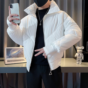 面包服加厚保暖棉衣外套B 潮牌纯色立领防风袖 M3317 P138控178