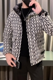 冬季休闲潮牌韩版花色立领加厚羽绒服外套CY5813-P188控258，男装羽绒服，星座308A