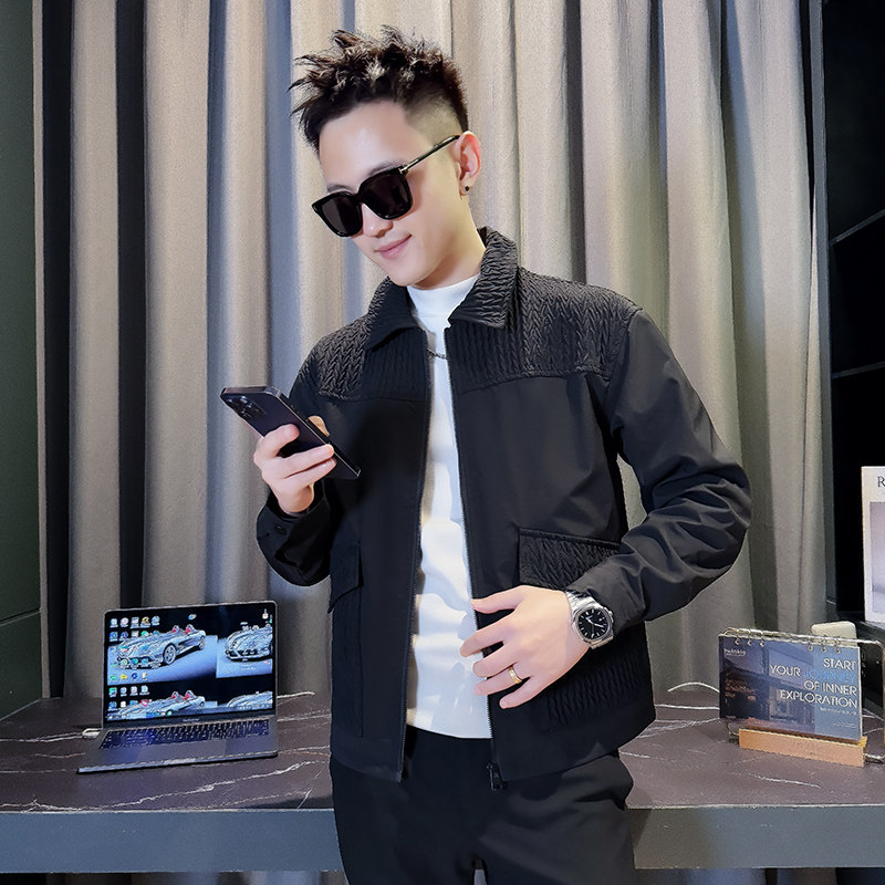 JK3721-P98控138韩版痞帅翻领纯色休闲机能工装夹克外套A,男装夹克,星座308A
