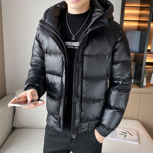 冬季高品质纯色百搭连帽面包服加厚羽绒服外套 5 Y8018图片