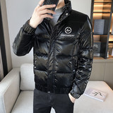 冬季精品修身闪电雕花亮面保暖羽绒服夹克外套4Y8026-P175控228，男装羽绒服，星座308A