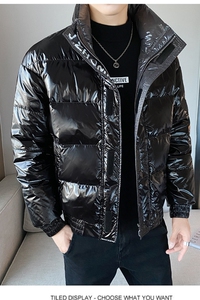 冬季韩版精品亮面面包服保暖羽绒服夹克外套 4 Y8019-P185控235图片