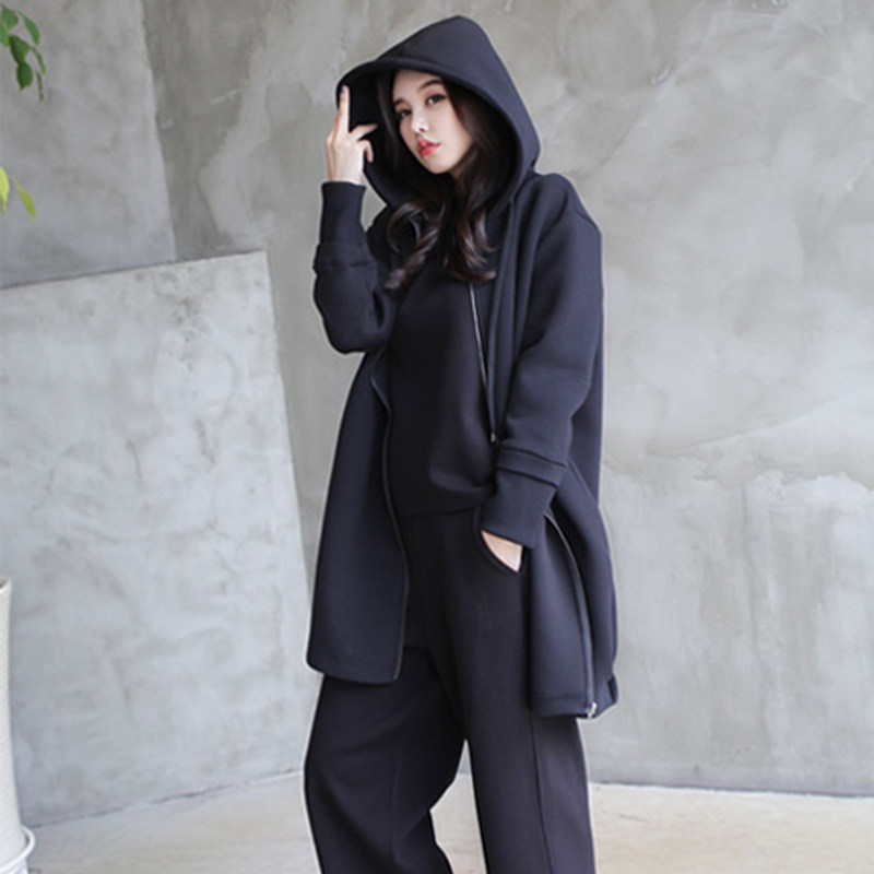 春秋季外套女士卫衣连帽2023新款中长加绒拉链开衫,女装/女士精品,卫衣/绒衫,淘宝优惠券,粉丝福利购,淘宝优惠卷