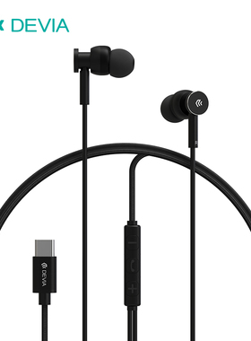 迪沃DEVIA星速M1入耳式金属线控耳机Type-C接口适用华为苹果手机