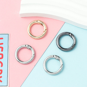 25MM弹簧扣圈锌合金钥匙扣盲盒娃手机链配件材料DIY手工包包挂件