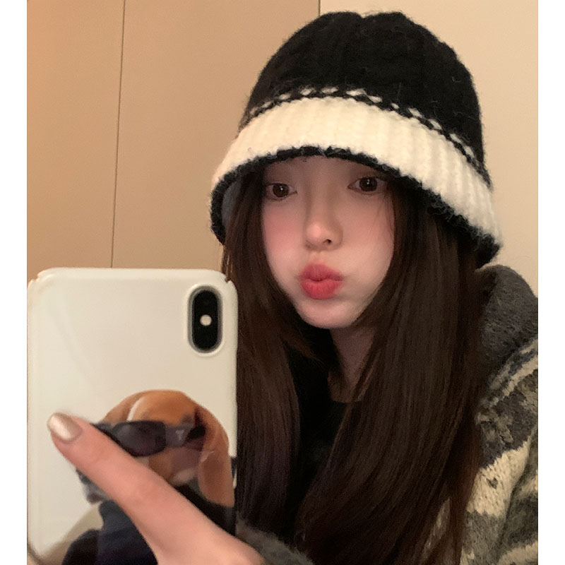 渔夫帽韩版女冬季帽子