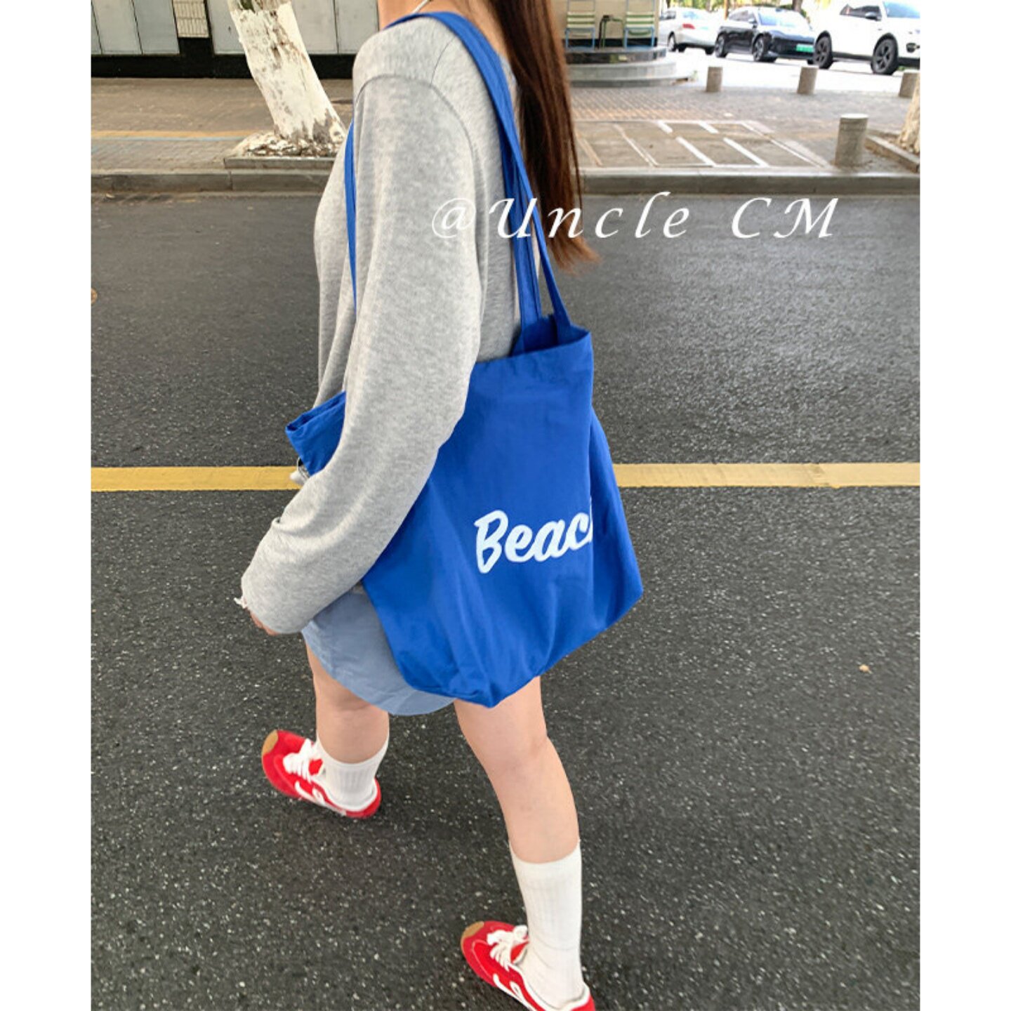 韩版休闲大容量帆布包女图片