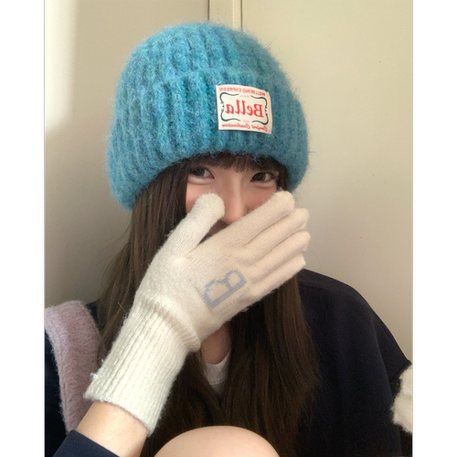 秋冬季加厚保暖毛线帽子女