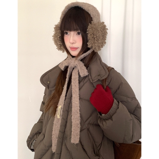 冬季 绑带毛绒耳罩女加厚护耳防寒耳套户外骑行防风保暖耳捂子 新款