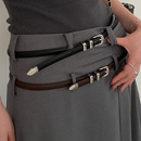 真皮细款 韩版 配牛仔裤 夏季 高级感ins风简约 腰带2025新款 皮带女款