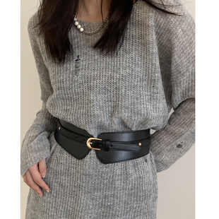 个性 腰带女2026新款 黑色皮带韩版 饰配裙子牛仔裤 百搭腰封 高级感装