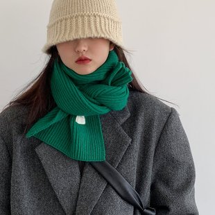 ins新年礼物学生情侣保暖围脖男 新款 韩版 针织毛线围巾女2025冬季