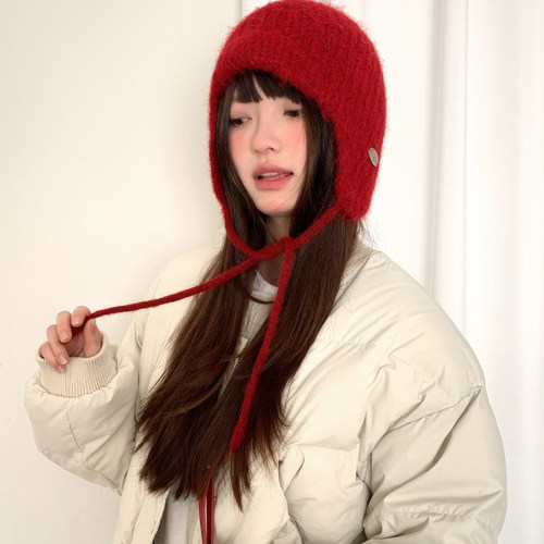 韩系简约保暖百搭毛线帽女