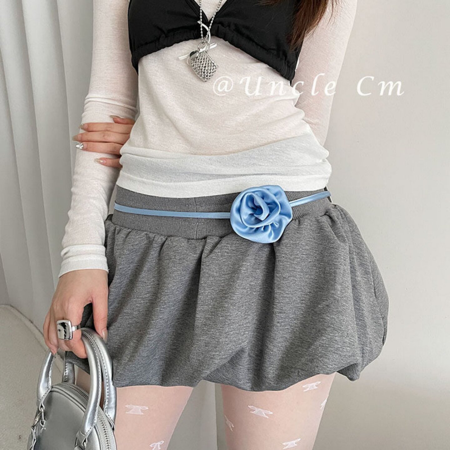 2026新款高级感花朵腰绳女图片
