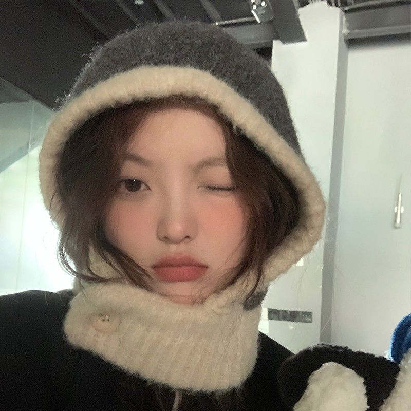 韩版巴拉克拉法帽女冬季护耳毛线帽大头围加厚保暖护颈围脖一体潮,服饰配件/皮带/帽子/围巾,帽子,淘宝优惠券,粉丝福利购,淘宝优惠卷