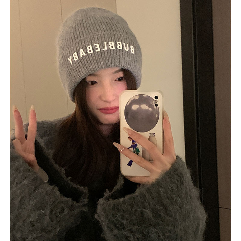 女款秋冬毛线帽保暖防寒