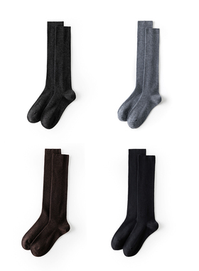 【秒变漫画腿】2/45NM羊毛混纺 JK风中筒瘦腿显瘦压力小腿袜女款