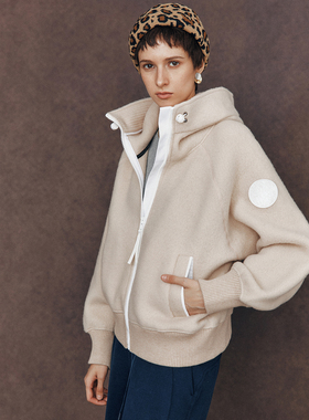 【万年实穿】鹅家 羊羔毛双面抓绒厚实保暖 拉链连帽夹克卫衣外套