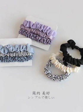 头绳布艺森系小清新多巴胺色系