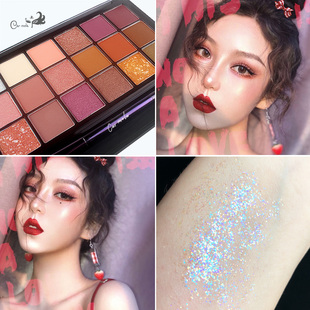 202518色眼影盘ins超火眼影闪粉珠光防水大地色正品 专柜牌子