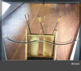 【实木弓箭架】 双箭筒 实木弓箭架 两边均可放弓 推荐箭馆使用