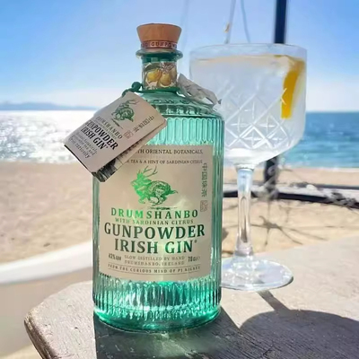 颜值瓶身 爱尔兰DRUMSHANBO GUNPOWDER GIN鹿角兔撒丁岛柑橘金酒