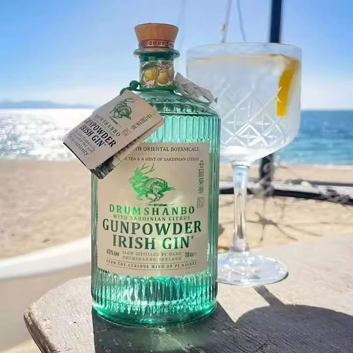 颜值瓶身 爱尔兰DRUMSHANBO GUNPOWDER GIN鹿角兔撒丁岛柑橘金酒