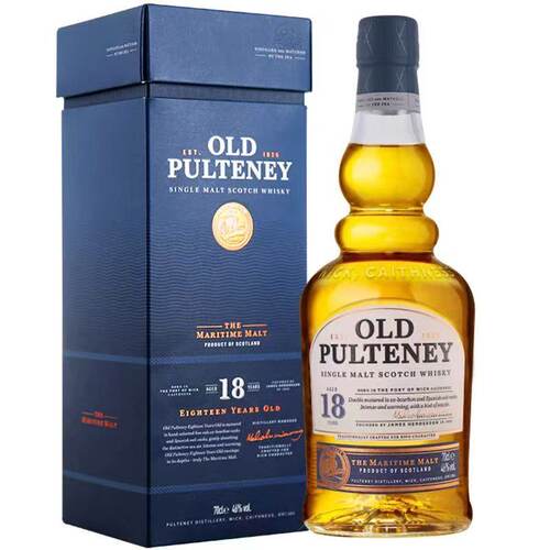正品行货 富特尼18年单一麦芽威士忌 老福特尼 OLD PULTENEY 洋酒