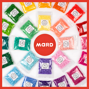 拼豆补充包MARD家融合豆材料包全套2.6mm221色套装DIY豆子颗粒