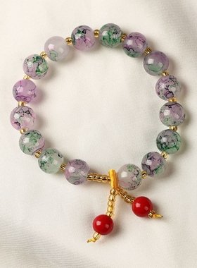 饰品水晶串珠学生甜美风摆摊手链