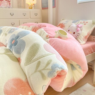 两米二乘两米四被套豪华四件套轻奢高级感主卧室婚庆结婚冬天加厚