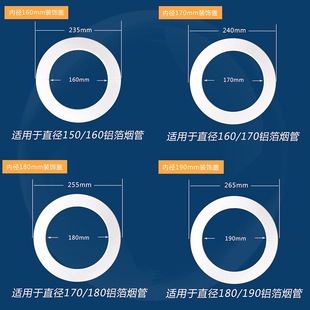 大洞口遮丑盖空调洞装 饰管孔盖墙洞盖帽厨房油烟机排烟管窟窿缝隙