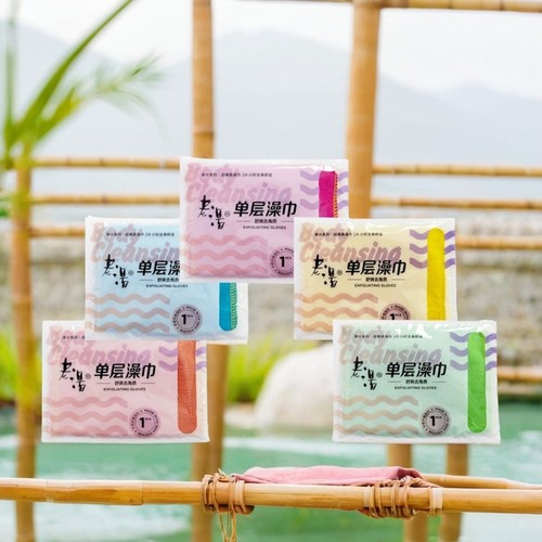 正品老汤单层薄款搓澡巾手套浴搓