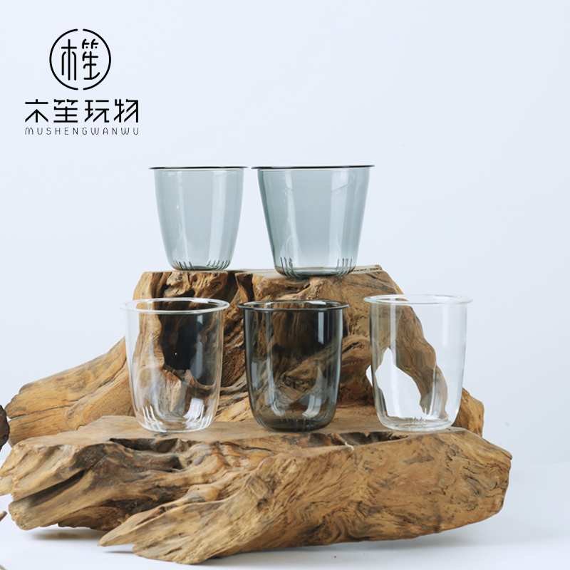 木笙玩物原装正品全新玻璃茶杯茶壶配件内胆过漏茶滤茶漏木盖子等