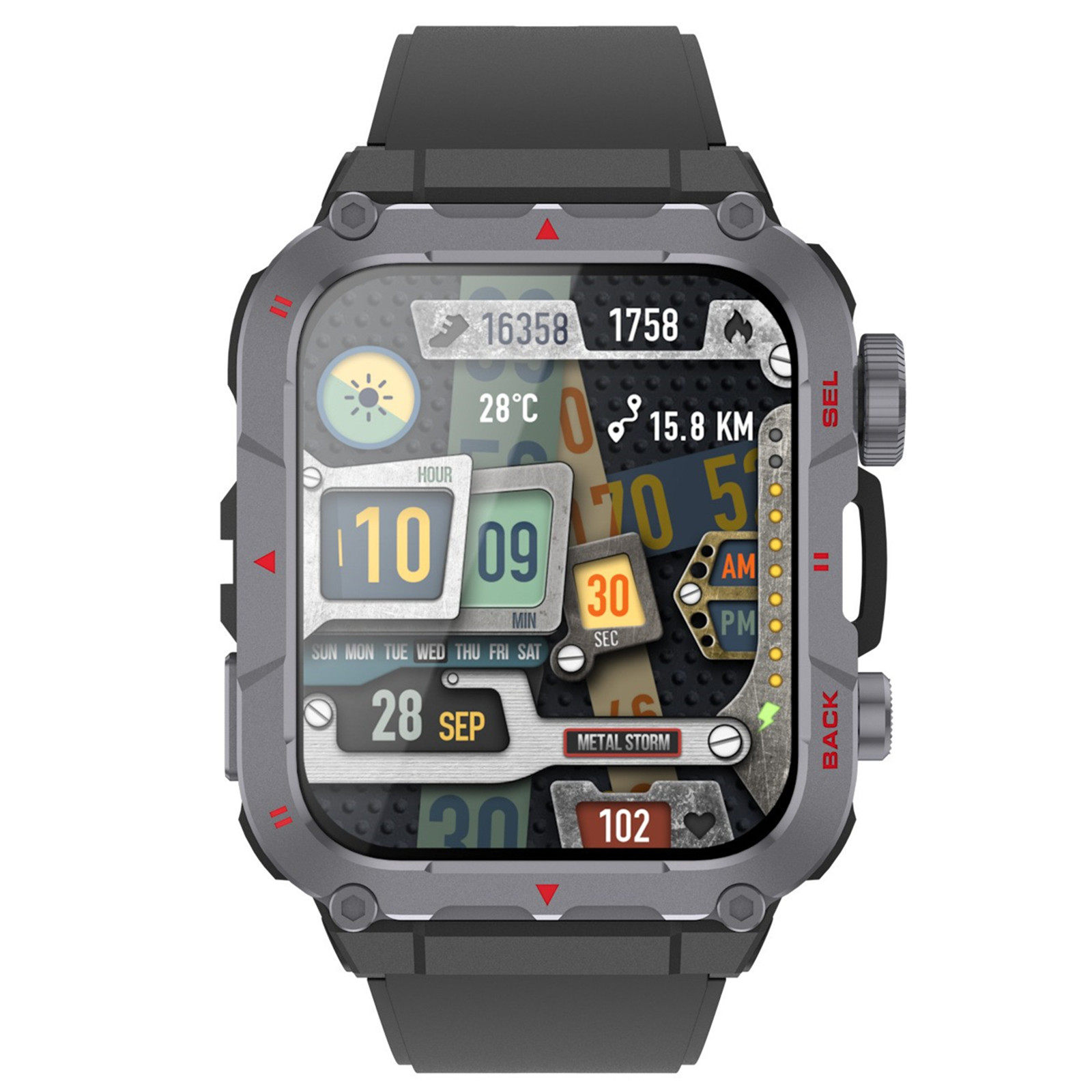 방수 스마트 시계 3개 블루투스 전화 통화 음악 기기 심박수 혈압 수면 건강 모니터링 야외 스포츠 링