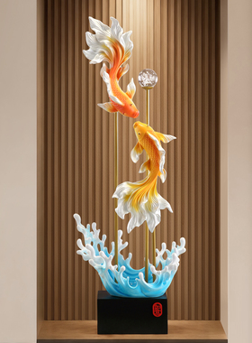 风生水起锦锂鱼大摆件