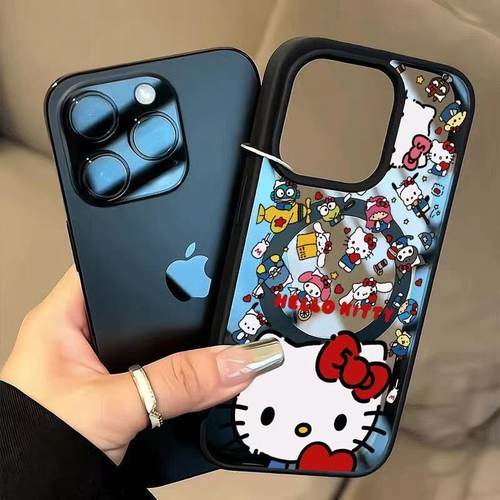 大小凯蒂猫适用iPhone16Pro手机壳苹果15promax卡通14磁吸13/12透明XR