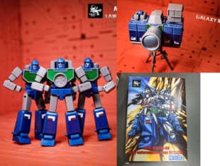 变形银河玩具社mini09执法小队 小比例手办模型金刚 照相机三兄弟