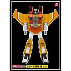 MPU04 太阳风 MP52 飞机小队2.0版本MP 变形玩具模型 全新盒装