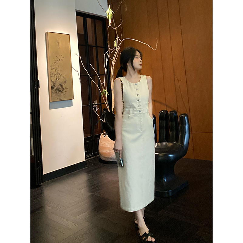 MYOU小个子自制老钱风牛仔裙